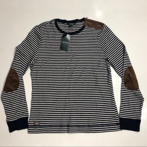 RALPH LAUREN XL LONGLEEVE LEATHER ELBOW PATCHES